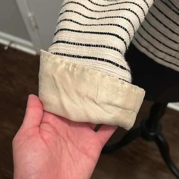 Black and White Chanel Camellia Jacket - Picture 4 of 11